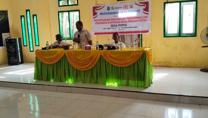 Pemdes Popisi Gelar Musdes Khusus Bahas Dukungan Pengembalian Pinjaman Koperasi Desa Merah Putih