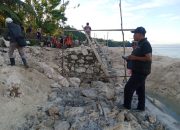 Proyek Rekonstruksi Pengaman Pasang Surut Desa Lalong Capai Progres 38,65 Persen