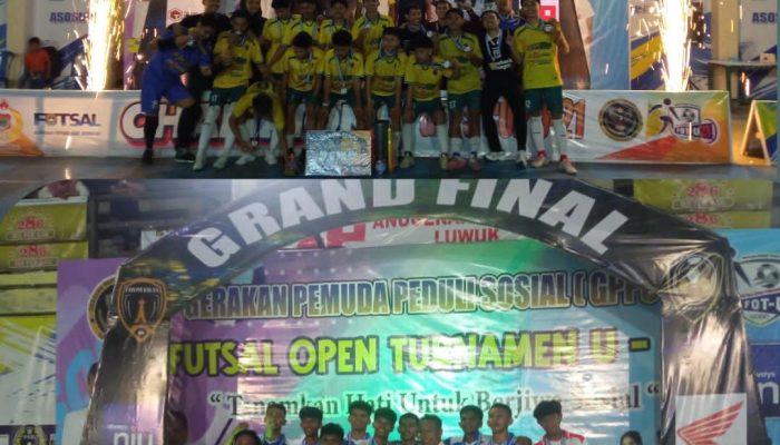 Thower FC Sukses Rebut Gelar Juara Open Turnamen Futsal U-21 GPPS Cup 2025