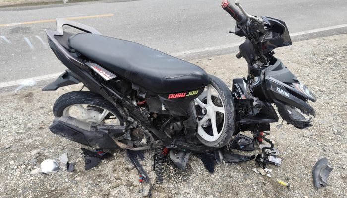 Lakalantas Mio Vs Avanza Terjadi di Biak Luwuk Utara, Pemotor Asal Lobu Patah Kaki
