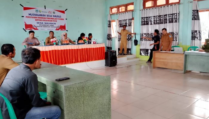 Pemdes Balayon Gelar Musdesus Bahas Mekanisme Pembiayaan Koperasi Desa Merah Putih