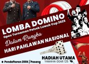 Semarak Hari Pahlawan! Polsek Luwuk Gelar Turnamen Domino Berhadiah Motor