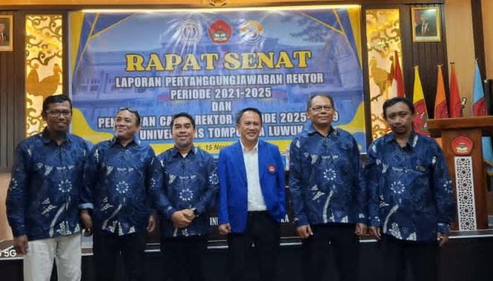 Senat Untika Luwuk Resmi Tetapkan Taufik Bidullah sebagai Rektor Terpilih Periode 2025–2029