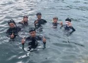 Mahasiswa Budidaya Perairan UMLB Teliti Populasi Ikan Capungan Banggai di Pesisir Uwedikan
