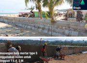 Progres Rekonstruksi Pengaman Pasang Surut Desa Kombutokan Capai 65,60 Persen