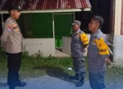 Bhabinkamtibmas Polsek Totikum Perkuat Pengawasan Siskamling dan Pembinaan Linmas di Desa Tone