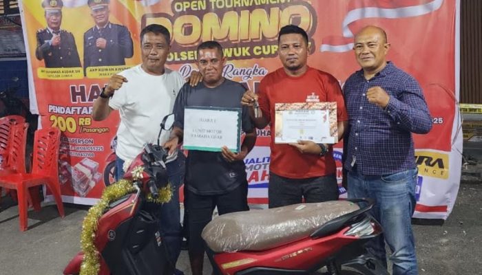 Wakil Desa Bumi Beringin Sabet Juara Lomba Domino Kapolsek Luwuk Cup 2025