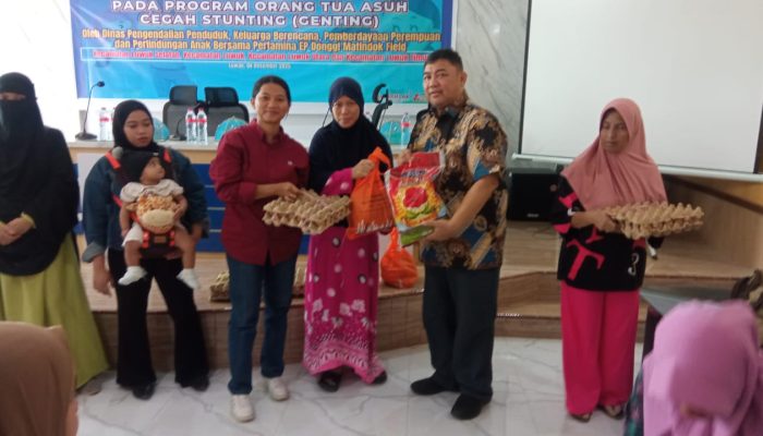Kolaborasi Pertamina EP, Dinas P2KBP3A Banggai Salurkan Bantuan Nutrisi untuk Keluarga Berisiko Stunting