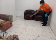 Polisi Olah TKP Kasus Pembunuhan di Mess Karyawan All Swalayan Maahas