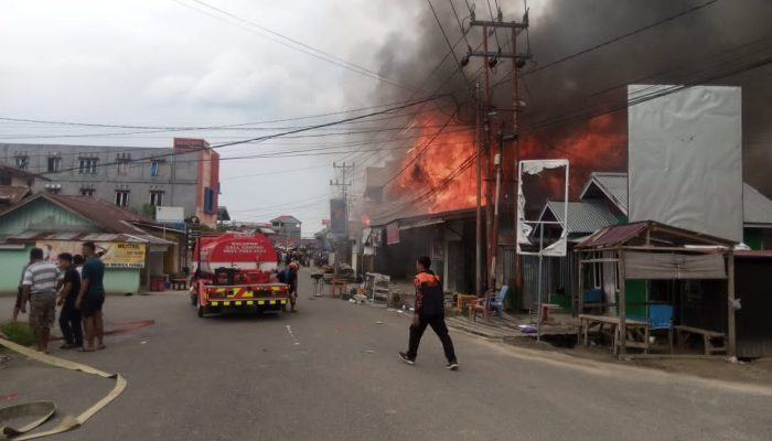 Diduga Korsleting Listrik, Enam Rumah di Desa Baka Bangkep Ludes Terbakar