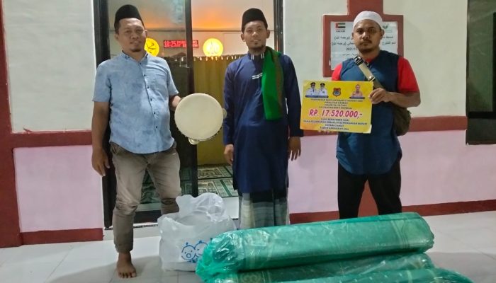 Alhamdulillah, Masjid Al Fattah Bukit Mambual Terima Bantuan Karpet Sajadah dan Alat Hadroh