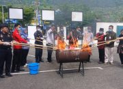 Kejari Banggai Musnahkan Barang Bukti 13 Perkara, Narkotika Mendominasi