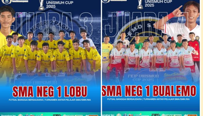 Lewat Drama Adu Penalti, SMAN 1 Lobu Amankan Juara 3 Futsal FKIP Unismuh Cup 2025