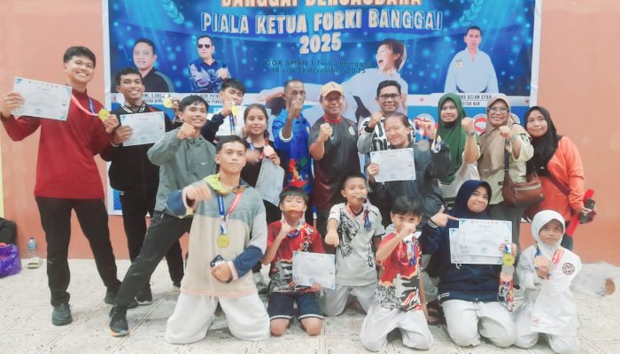 INKANAS Bangkep Sabet 11 Medali di Kejuaraan Shokaido Karate Banggai Bersaudara Piala Ketua FORKI Banggai 2025