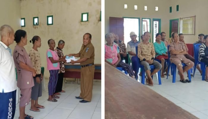 Jelang Natal, Pemdes Tompudau Salurkan BLT-DD kepada 23 KPM