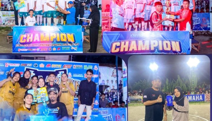 Semi Open Turnamen Futsal U-13 dan Women Wilket Cup 2025 Resmi Berakhir