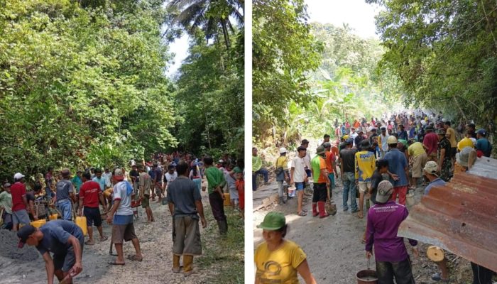 Merasa Terabaikan Pemerintah, Warga Kecamatan Mantoh Gelar Aksi Nyata Jilid II: Gotong Royong Perbaikan Jalan Antardesa