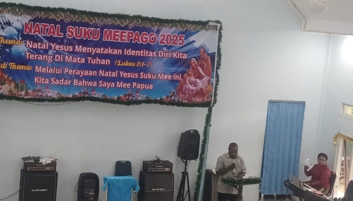 Gelar Ibadah Natal Suku Mee Sorong Tahun 2025