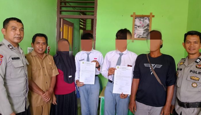 Polisi Mediasi Perselisihan Dua Pelajar yang Terjadi di Moilong