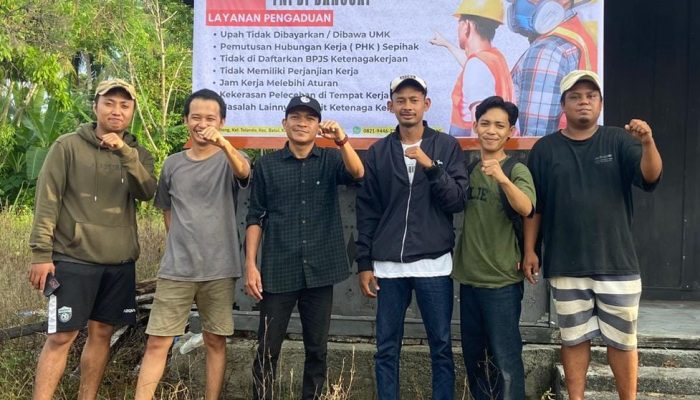 PK FNPBI Banggai Deklarasikan Posko Pengaduan Tenaga Kerja untuk Kawal Hak Buruh