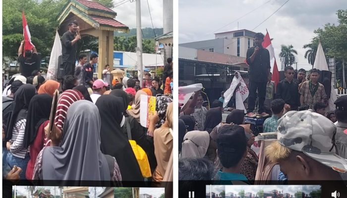 Ratusan Warga Tanjung Sari Geruduk Pengadilan Negeri Luwuk