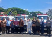 Diapresiasi Pemda Banggai, PT Kurnia Luwuk Sejati Salurkan Bantuan 4 Unit Ambulans 