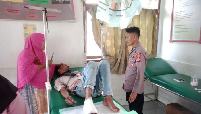 Tabrakan Vixion Vs NMAX Terjadi di Tikungan Longkoga Barat Bualemo, Satu Pemotor Dilarikan ke RSUD Luwuk