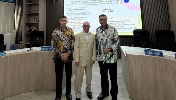 Selamat! Dosen Unismuh Luwuk Tasrudin Raih Gelar Doktor Ilmu Akuakultur, Kini Kampus Hijau Miliki 39 Doktor