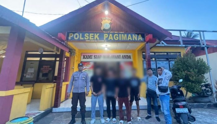 Polsek Pagimana Amankan Perkelahian Antar Pelajar di Desa Taloyon