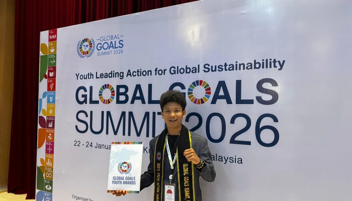 Pemuda Asal Sulteng Harumkan Indonesia di Global Goals Summit 2026 Malaysia