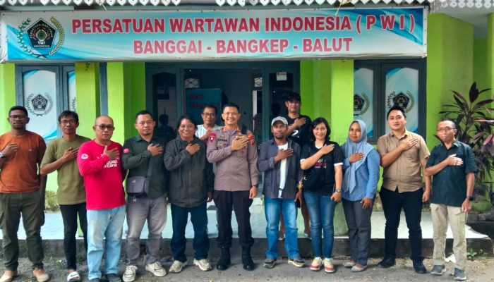 PWI Banggai Terima Kunjungan Silaturahmi Kapolres AKBP Wayan Wayracana