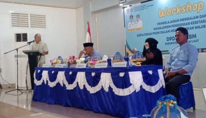 Bupati Balut Buka Workshop Pembelajaran Mendalam dan Manajemen Pendidikan serta Peran PKBM Tuntaskan Wajib Belajar 13 Tahun