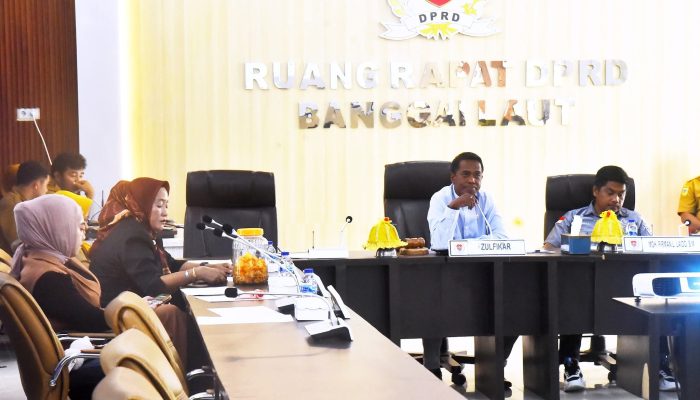 BAPEMPERDA DPRD Banggai Laut Gelar Rapat Kerja Bahas Propemperda 2026