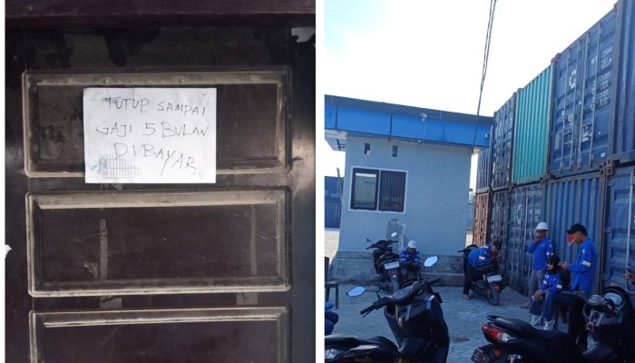 5 Bulan Gaji Tak Dibayar, Karyawan PCNI Boikot Lahan Penumpukan Pelabuhan Tangkiang