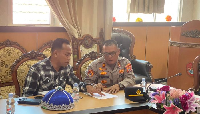 Polsek Banggai Hadiri Rakor Penyelesaian Sengketa Tanah Pasar Tua, Kedepankan Musyawarah