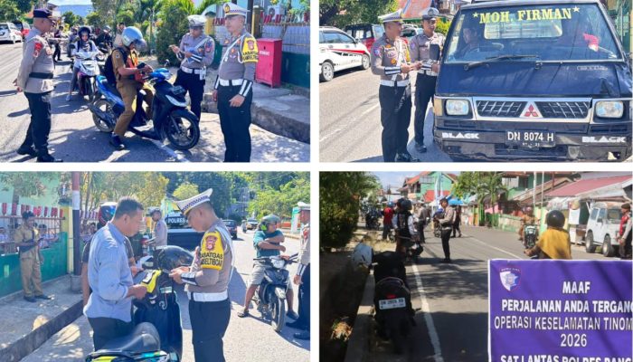 Hari Ke-2 Ops Patuh Tinombala 2026, Satlantas Polres Bangkep Jaring 74 Pelanggar Lalu Lintas