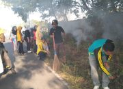 Camat Toili Pimpin Kerja Bakti Bersama di Jalur 2 Desa Jaya Kencana