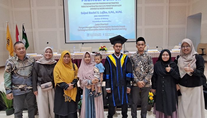 Selamat! Saipul Bachri S. Lajiba, Dosen FKIP Untika Luwuk Raih Gelar Doktor di UNM