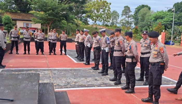 Polres Bangkep Gelar Apel Kesiapan Operasi Keselamatan Tinombala 2026