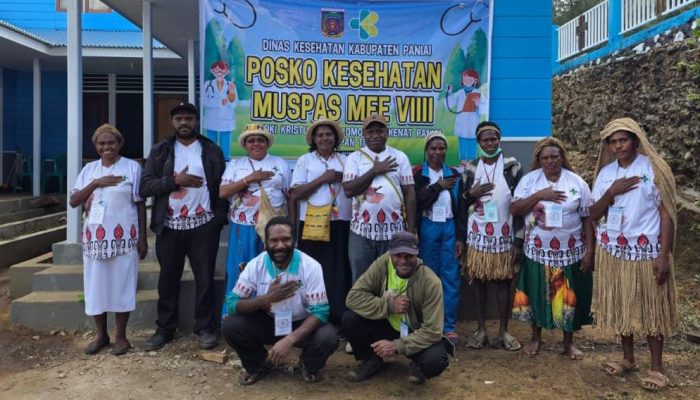 Posko Kesehatan Dinkes Paniai Layani Ribuan Peserta Muspasmee VIII di Komopa Aradide