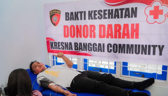 Satintelkam Polres Banggai Gelar Donor Darah, Wujud Nyata Kepedulian Untuk Kemanusian