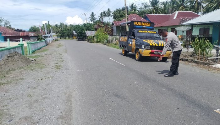 Lakalantas Motor Tabrak Mobil Terjadi di Nuhon,  Seorang Siswi Dirawat di Puskesmas