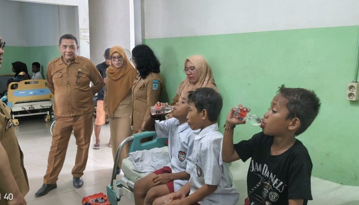 Tim Satgas MBG Bangkep Tinjau Langsung Siswa Keracunan Susu di RSUD Trikora Salakan