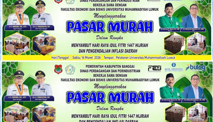 FEB Unismuh Luwuk Gelar Pasar Murah Besok, Sediakan Ratusan Kupon
