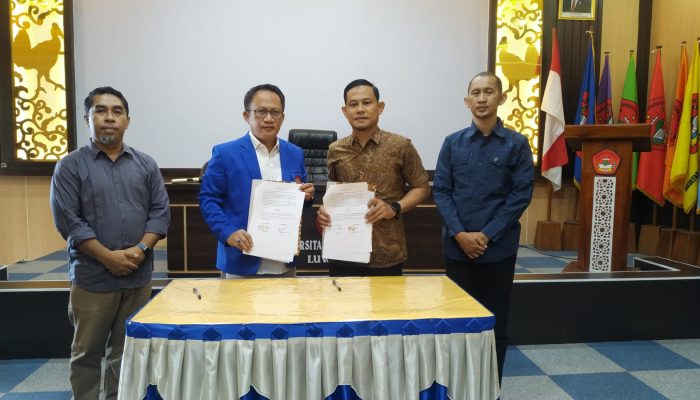 Rektor Untika Luwuk dan Ketua Bawaslu Banggai Teken MoA, Perkuat Kolaborasi Pendidikan dan Pengawasan Pemilu